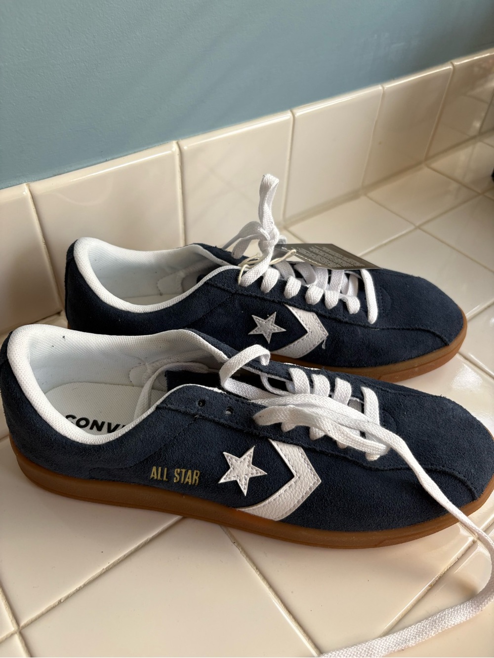 NWOB Converse All Star Classic Trainer Suede Sneaker Navy Men 8.5 Women 10